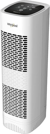 Whirlpool WPT80P Whispure True Hepa Air Purifier, Activated Carbon Advanced Anti-Bacteria, Ideal for Wildfire, Allergies, Odors, Pet Dander, Mold, Smoke and Germs, Large, White