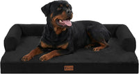 Orthopedic Washable Dog Bed for Extra Large Dogs - Black / 48.0"L x 30.0"W x 8.0"Th