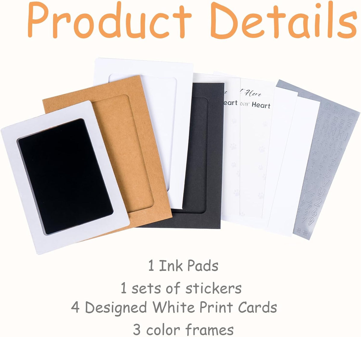 Inkless Paw Print Kit, Dog Paw Print Kit, Dog Nose Print Kit - Black / Medium-Large 1 Pack - image 3