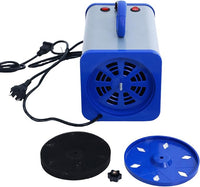 2400w 75m/s Dog Dryer for Pet Grooming, High Velocity Pet Hair Dryer with Heater, Adjustable Speed, 4 Nozzles and a Comb, Blue