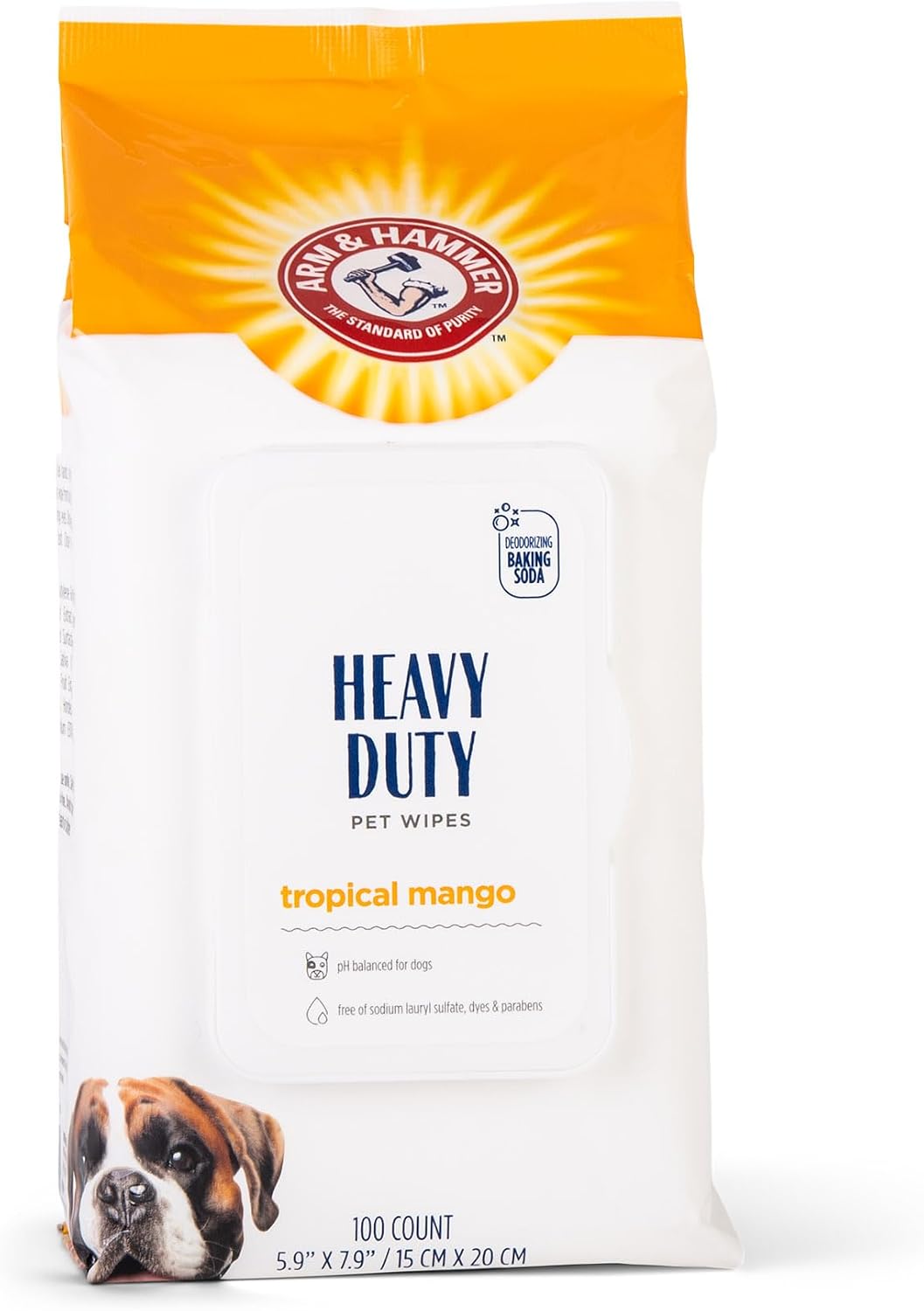 Arm & Hammer Heavy Duty Multipurpose Dog Wipes, Mango - 100 Count (Pack of 3) - image 2
