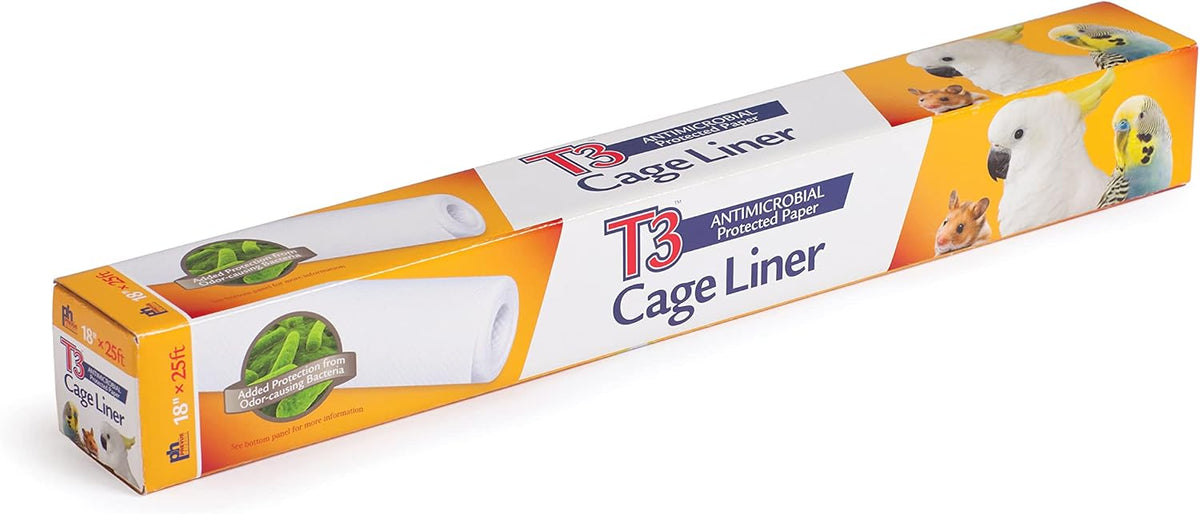 Prevue Pet Products T3 Cage Liner Bird Cage Accessories - 18 in / 25 ft