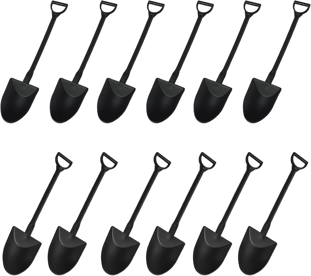 TUDACVTE Halloween tombstone cupcake toppers with black mini shovel spoons - view 4
