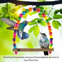 SunGrow Colorful Finch Swing Toy with Bells - Swing Perch,1 Piece - image 3