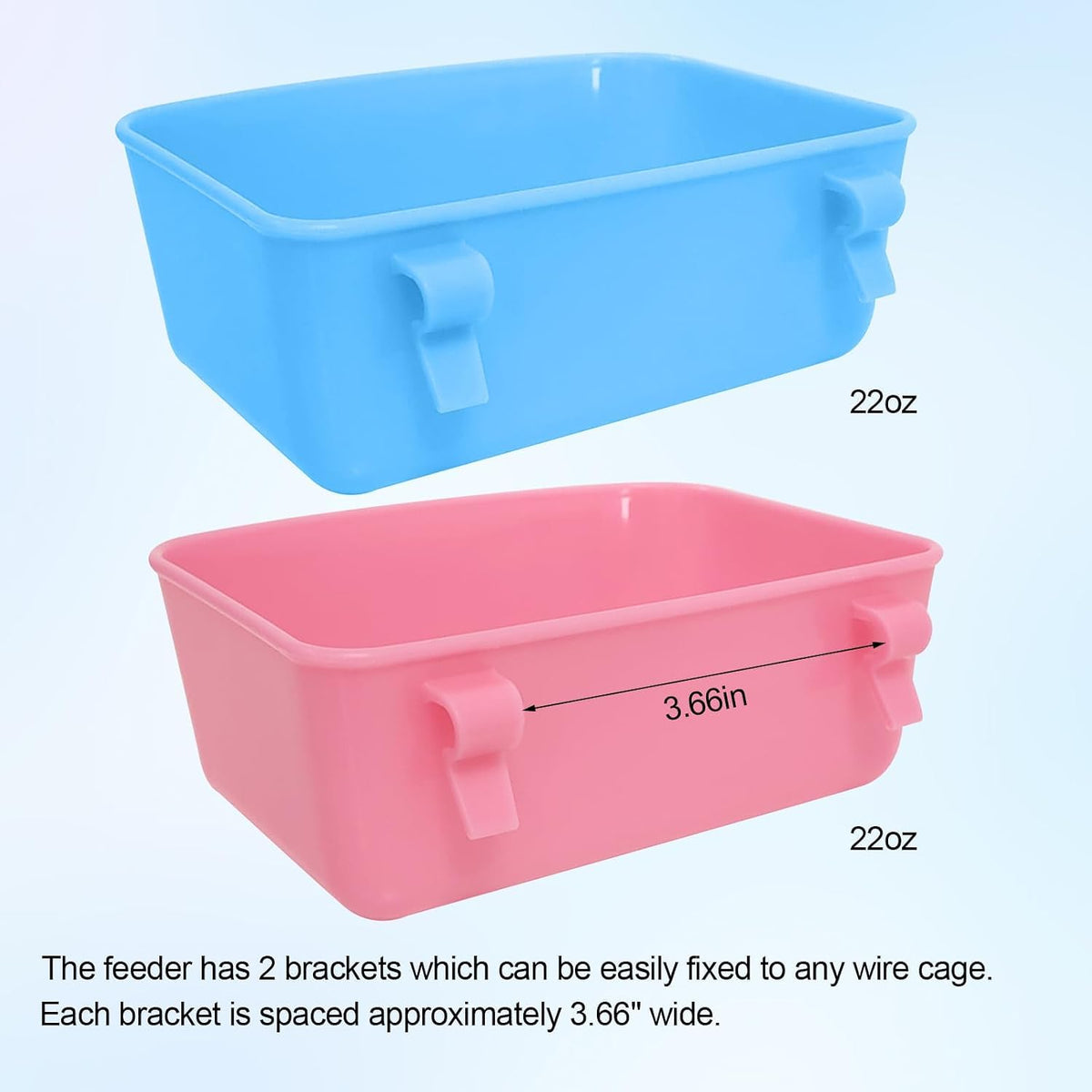 6 Pack Feeder, Hanging Feeder, Food and Water Container - M - image 3