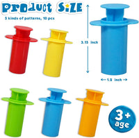 Assorted Designs Dough Extruders Set, Set of 10 - 10 Dough Extruders Set - image 2