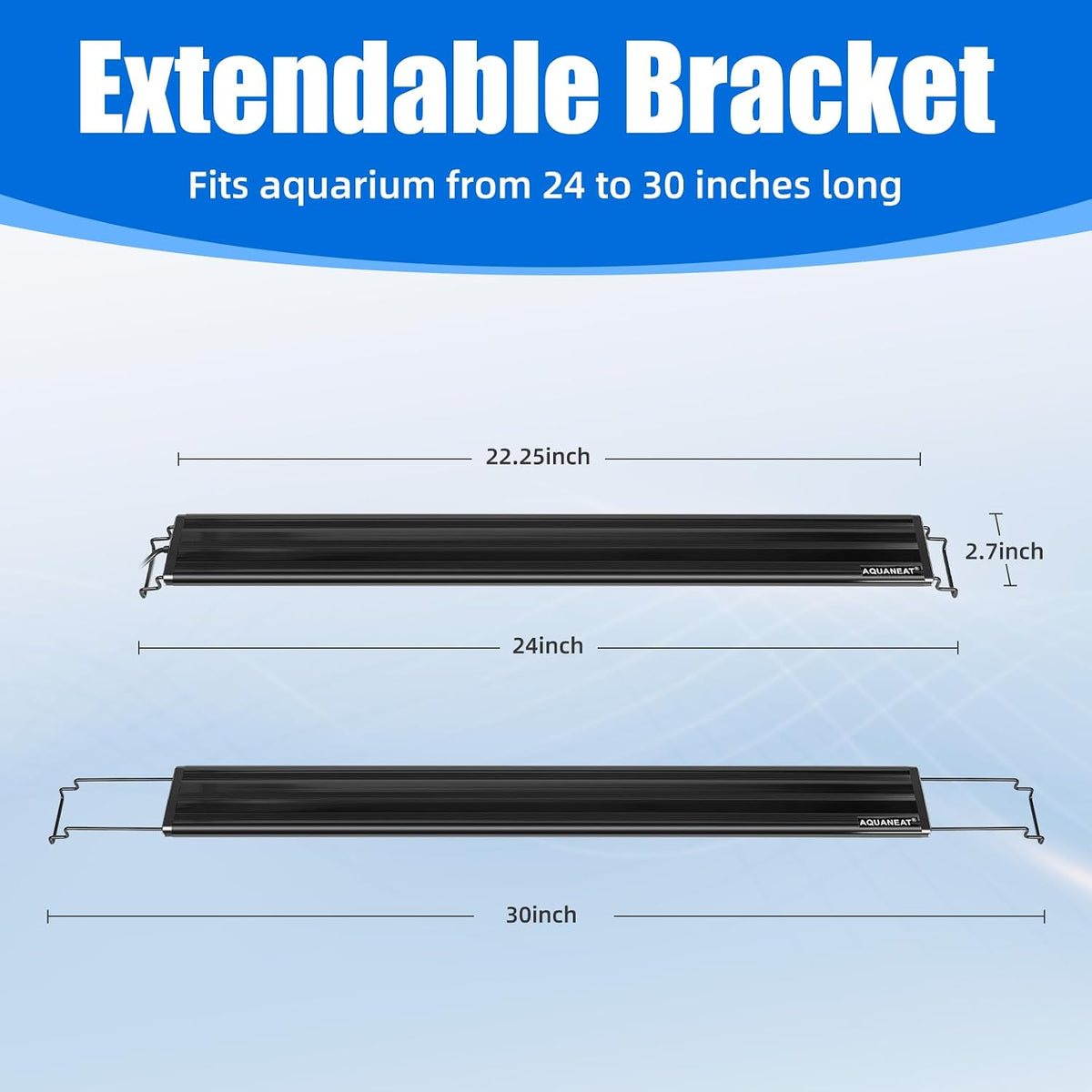AQUANEAT LED Aquarium Light Full Spectrum for 18 Inch to 24 Inch Fish - 24"-30" - image 3