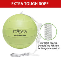 YDDS glow in the dark tetherball with rope, carabiner and ball pump - view 2
