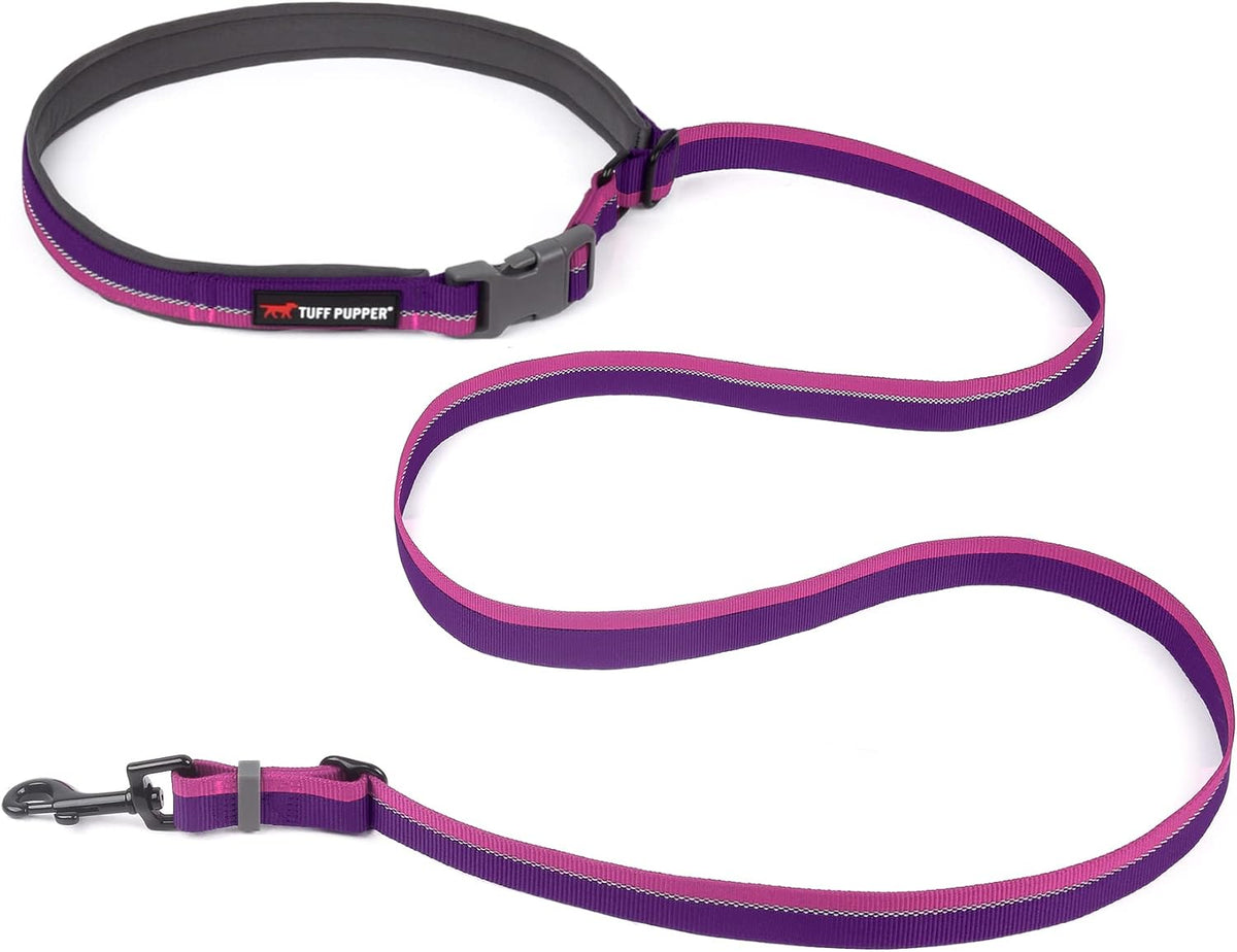 Tuff Pupper Hands Free Adjustable Length Dog Leash - Punch Purple / Adjustable - image 3