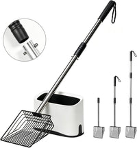 Cat Litter Scoop 43 inch Metal Litter Scooper with Stainless Steel - Upgraded Long Handle