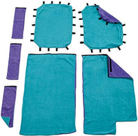 MidWest Homes for Pets Designer Ferret Nation/Critter Nation Large - Teal and Purple / 22.5"L x 22.5"W x 8.5"H