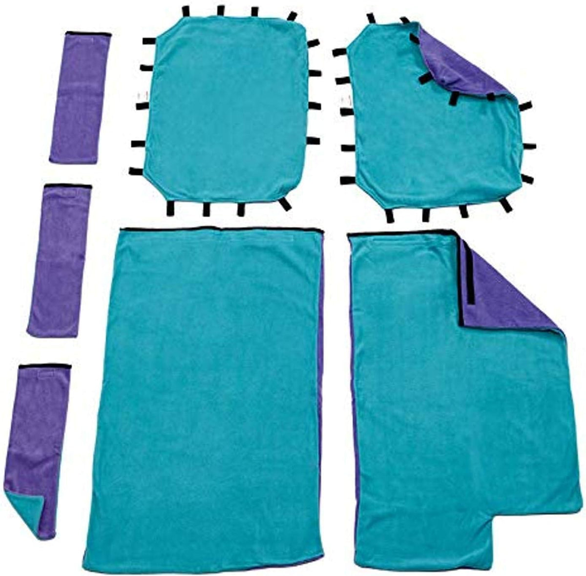 MidWest Homes for Pets Designer Ferret Nation/Critter Nation Large - Teal and Purple / 22.5"L x 22.5"W x 8.5"H