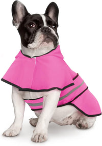 HDE Dog Raincoat with Hood & Leash Hole S-XL Dog Rain Jacket Ducks L – Essentials for Dogs - Medium / Pink - image 2
