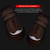 QUMY Dog Shoes for Large Medium Dog Boots & Paw Protectors for Hot - Khaki / Size 5: 2.4''x2.8''(W*L) for 40-55 lbs - image 2