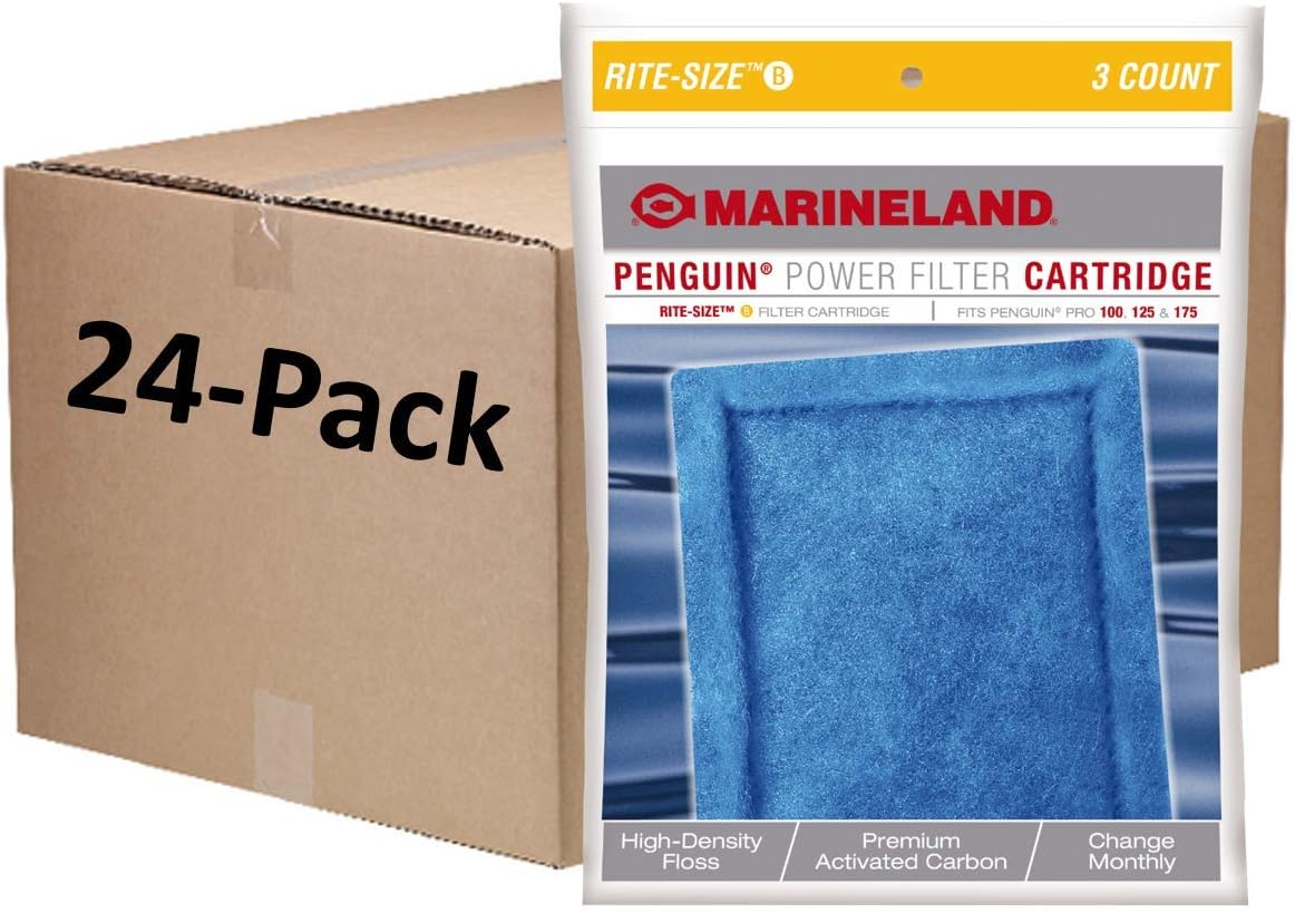 Marineland Bio-Wheel Penguin Rite-Size C Aquarium Filter Cartridge - Size B / 72-Count