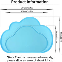Silicone Pet Placemat for Dogs and Cats - 23.4"L x 15.7"W / Sky Blue - image 2