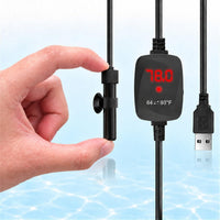 Thumb-Sized 15W Super Mini Aquarium Heater with Digital Display - For Aquariums ≤ 1 Gal