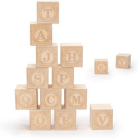 Uncle Goose Uppercase Alphablank Blocks, Made in The USA