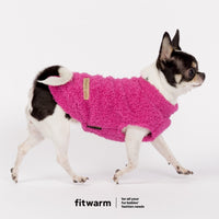 Fitwarm 2 Pack Striped Fleece Dog Sweater - X-Large / White-Pink - image 2