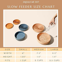 The Slowdown Bowl Silicone Slow Feeder for Dogs & Puppies, Slow Eating, Modern Lick Mat Design, Reduces Gulping, Fits 2.5 Cups 9.5” Across x 1.5” Tall, Mealtime Challenge, Large-Blush