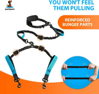 Active Pack Hands Free 2 Dogs Leash Medium & Large - Purple / 2 dogs M/L - image 3