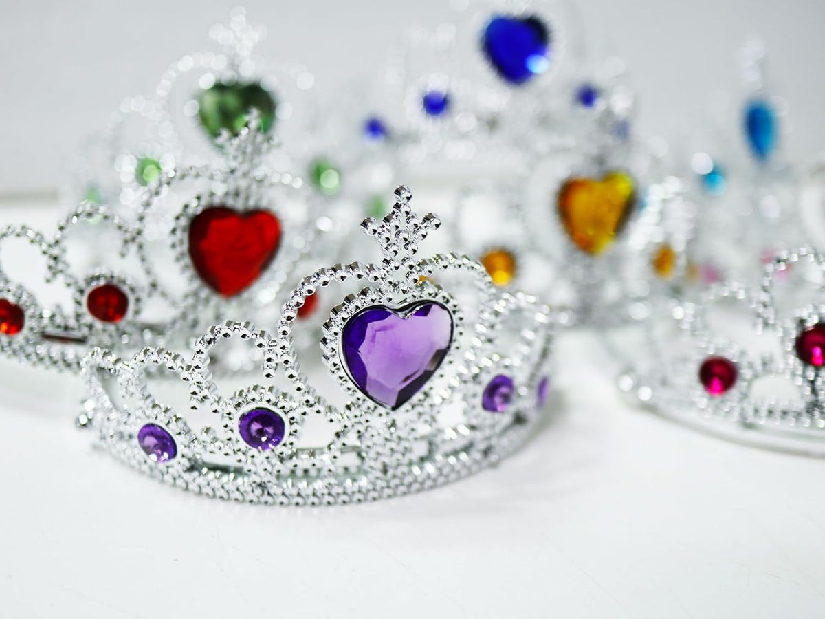 S & E Teacher's Edition 8 pack princess tiaras in 8 gemstone colors - view 17