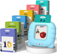 Startcan Talking Flash Cards for Toddlers 1 2 3 4 5 - 510-blue (New Abc+123+ 3 Songs)
