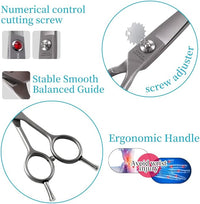 4.5" Straight Dog Scissors for Grooming Face and Paws with Safety Round Tip for Small Dogs Cats Face Paw Ears Trimmer Cat Grooming Scissors(4.5" Straight, Gray)