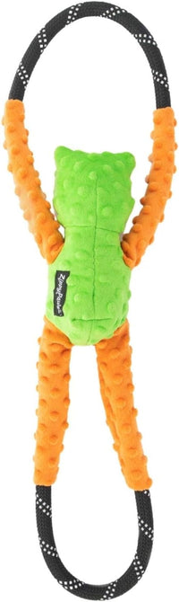 ZippyPaws RopeTugz Durable Dog Pull Rope Toy, Blue Monkey - Tree Frog / 28 x 5 x 5 in - image 2