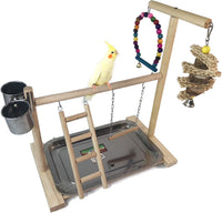 Bird Playground Parrot Play Stand Parakeet Playground Play Gym