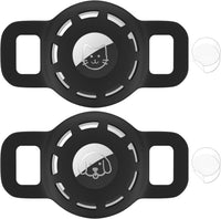 for Air tag Cat Collar Holder for Apple Air Tag - Ci-2xBlack