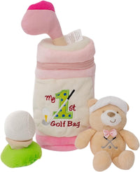 Genius Baby Toys My First Golf Bag plush baby golf toy set with club, ball, tee and teddy bear - view 4