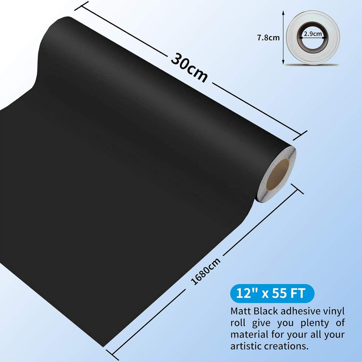 Prime Vinyl Permanent Vinyl - Matte Black / 55FT - image 4