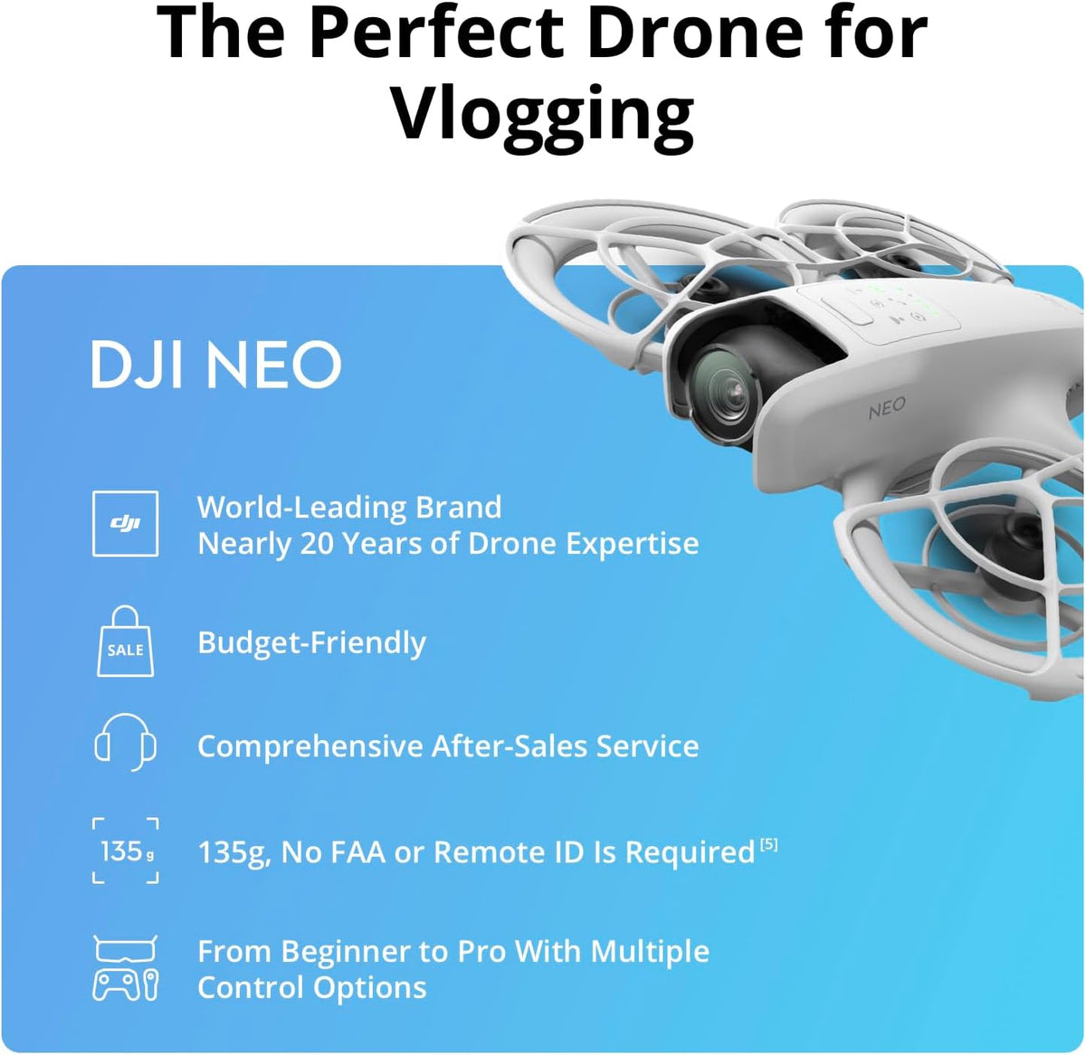 DJI Neo, Mini Drone with 4K UHD Camera for Adults, Palm Takeoff - DJI Neo Three-Battery Combo (Controller-Free) - image 4