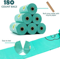 Dog Poop Bags Holder with LED Flashlight - Crystal Blue / 1 Holders 195 Bags - image 2