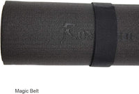 RevTime Extra Large Exercise Mat 7 x 5 feet (84" x 60" x 1/4") 6 mm Thick & High Density Mat for Home Cardio and Yoga Workouts, Durable Gym Floor Mat, Black