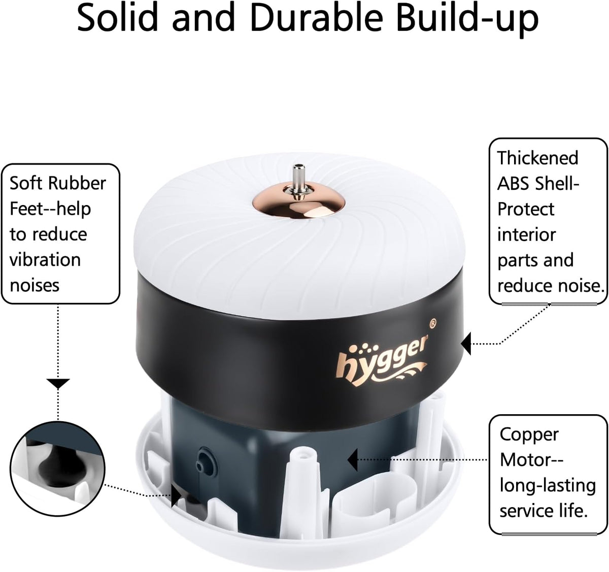 hygger 3W/8W Aquarium Air Pump - for Aquarium up to 300 Gal - image 2
