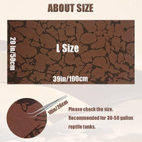 2 PCS Reptile Carpet Sand Mat Pet Terrarium Liner Lizard Bedding Mat - L:19.7"x39.3"(1Pcs) - image 2