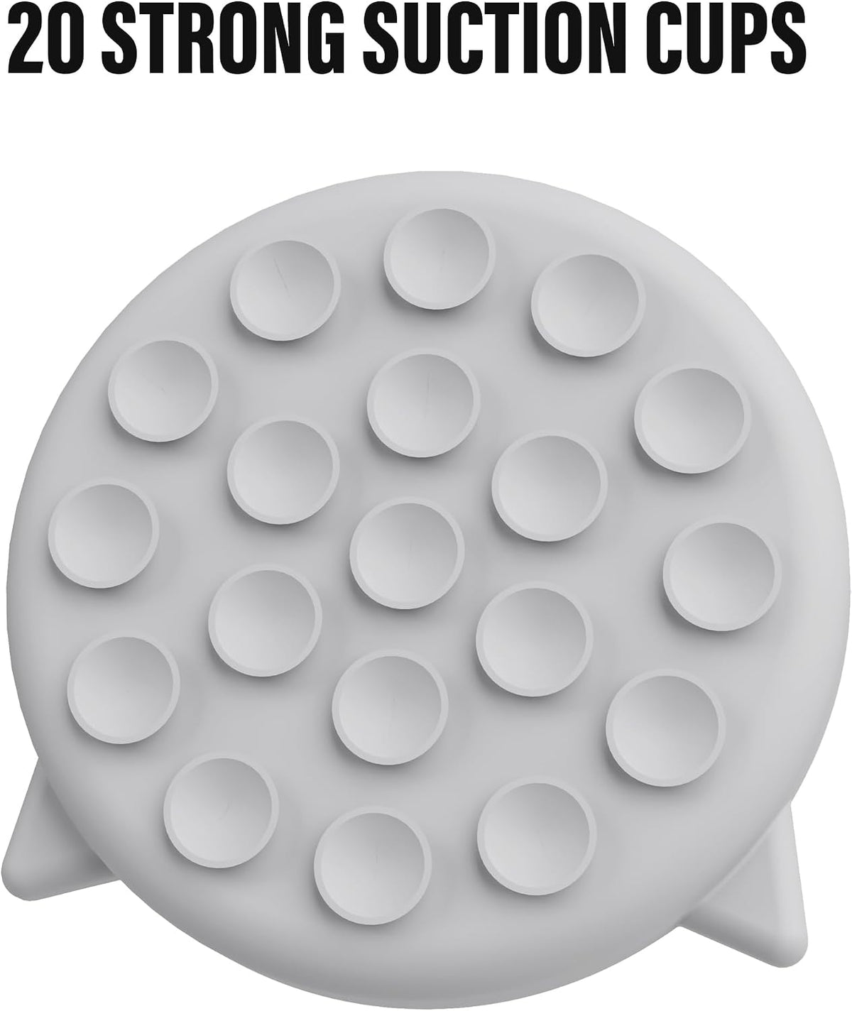 Silicone Cat Slow Feeder Bowl with Suction Cups - 1 CUP / Gray+Pink - image 3