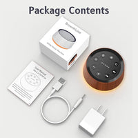 Brown Noise Sound Machine with 30 Soothing Sounds 12 Colors Night Light White Noise Machine for Adults Baby Kids Sleep Machines with 36 Volume Levels Memory Function 5 Timers for Home Office Travel
