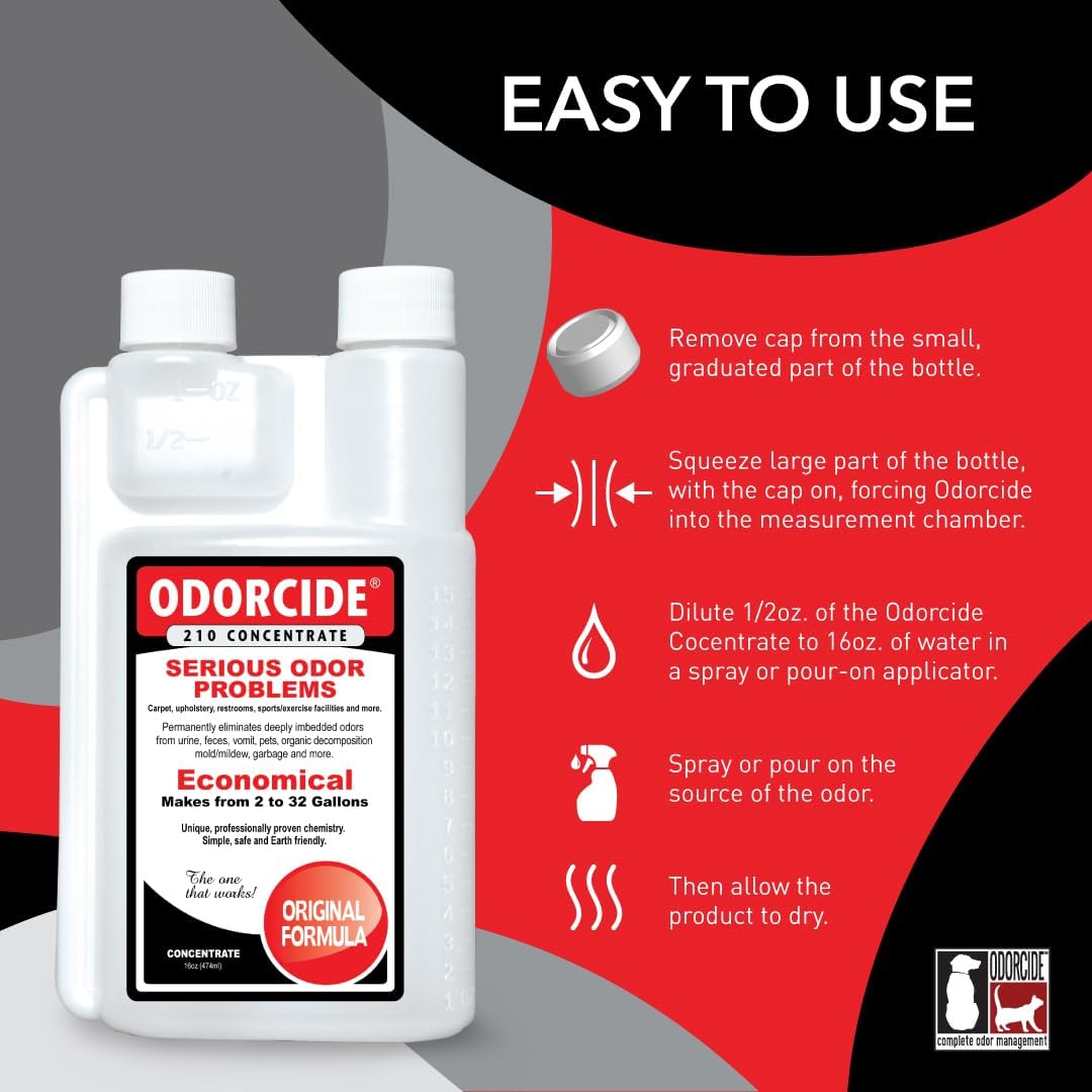 Odorcide Odor Eliminator Concentrate: Odor Eliminator for Strong Odor - Original / 16 oz - image 2