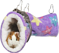 LEFTSTARER Guinea Pig Accessories Sugar Glider Cage Accessories - purple-star / Star