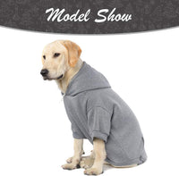 Dog Hoodie for Large Medium Small Dogs - Grey / X-Large - image 4