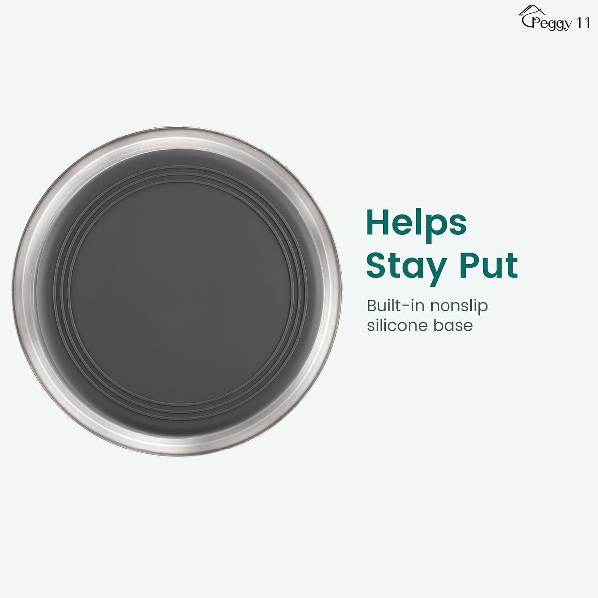 Nonslip Stainless Steel Dog Bowls, 3.8 US Cup Each - 11.4 Cup - image 2