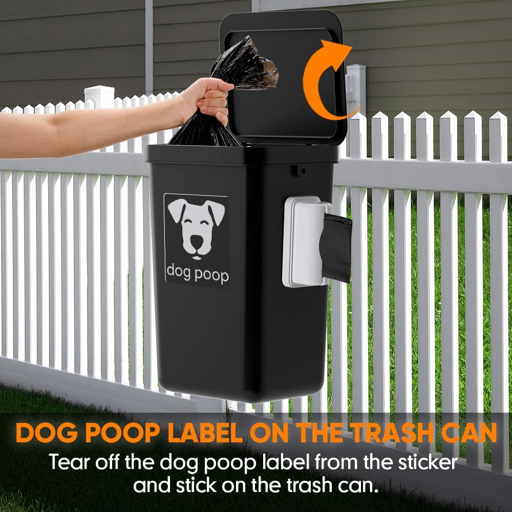 Moryimi Dog Poop Trash Can Outside – Essentials for Dogs - Black - image 4