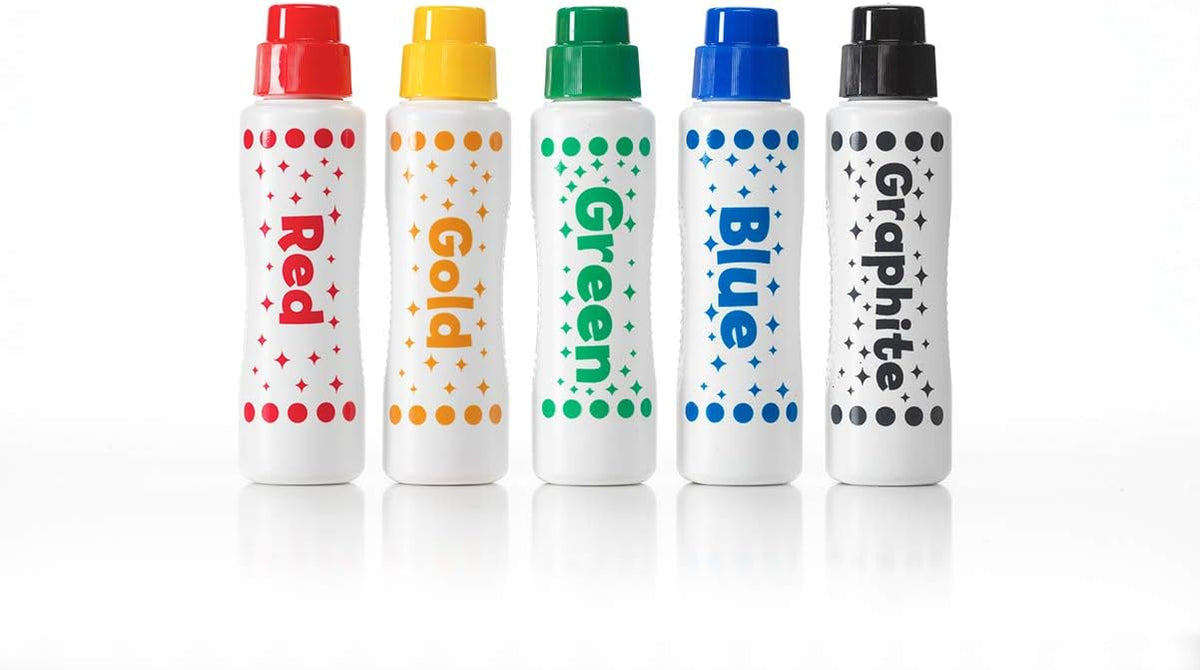 Do A Dot Art! Markers 6-Pack Rainbow Washable Paint Markers – Fun for Kids & Family - Metallic Shimmer / 5 - image 3