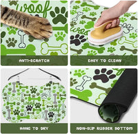 Dog Food Mats for Floors Waterproof - Green / 25.5"L x 17"W - image 2