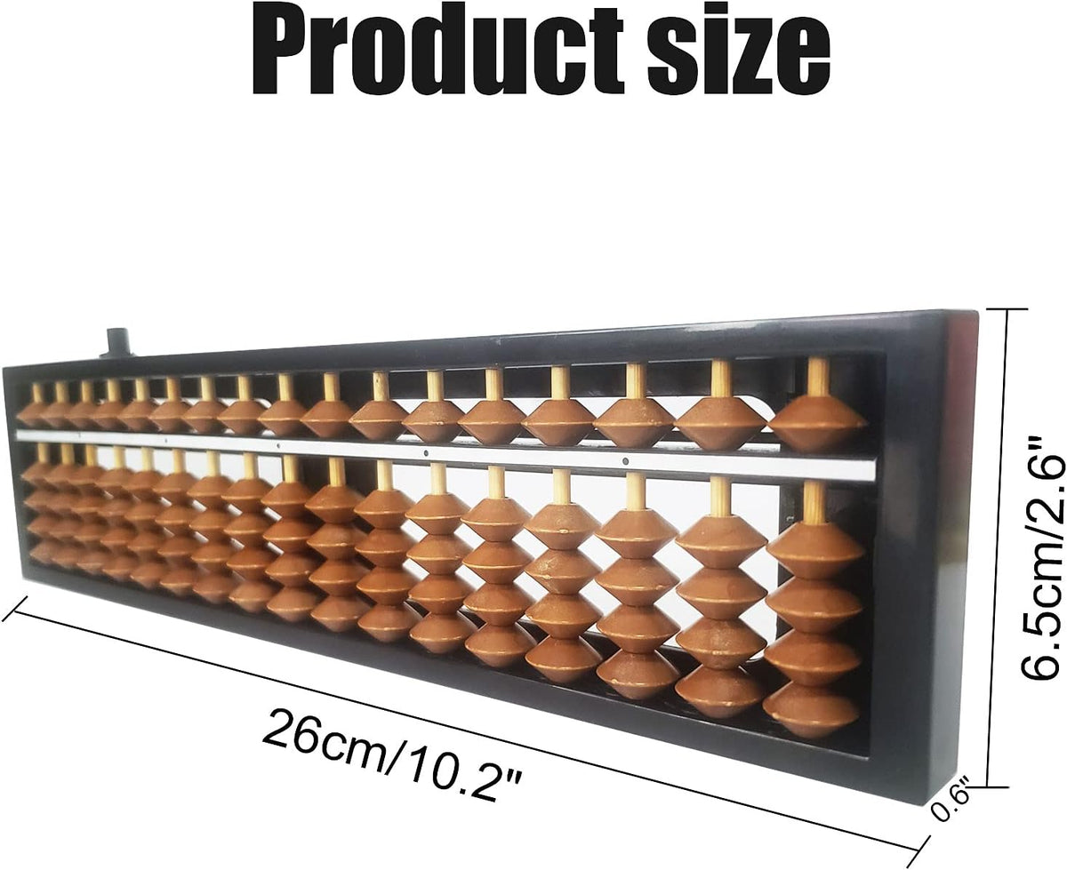 Digit Standard Abacus Soroban Professional 17 Column Math Abacus - Brown - image 2