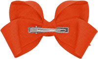Motique Accessories 4 inch dusty rose grosgrain hair bow for girls on a metal alligator clip - view 18