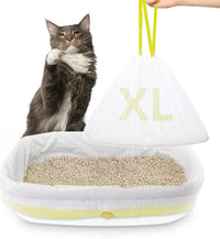 24-pack jumbo cat litter box liners with drawstring, 37 x 18 inches